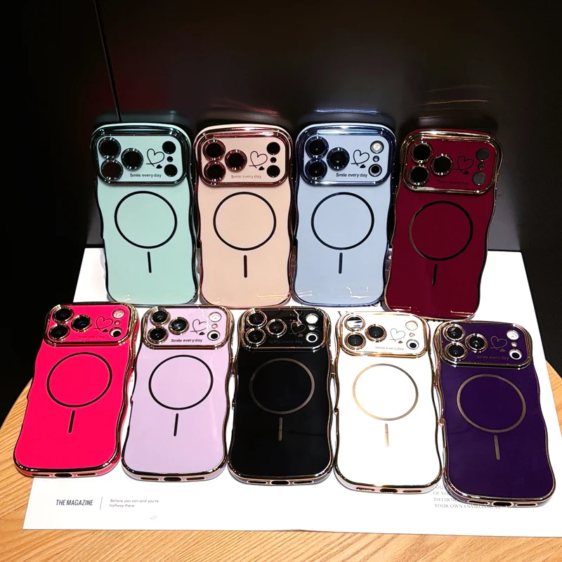 Luxury Plating Soft TPU Cover Case with MagSafe Charging Compatibility