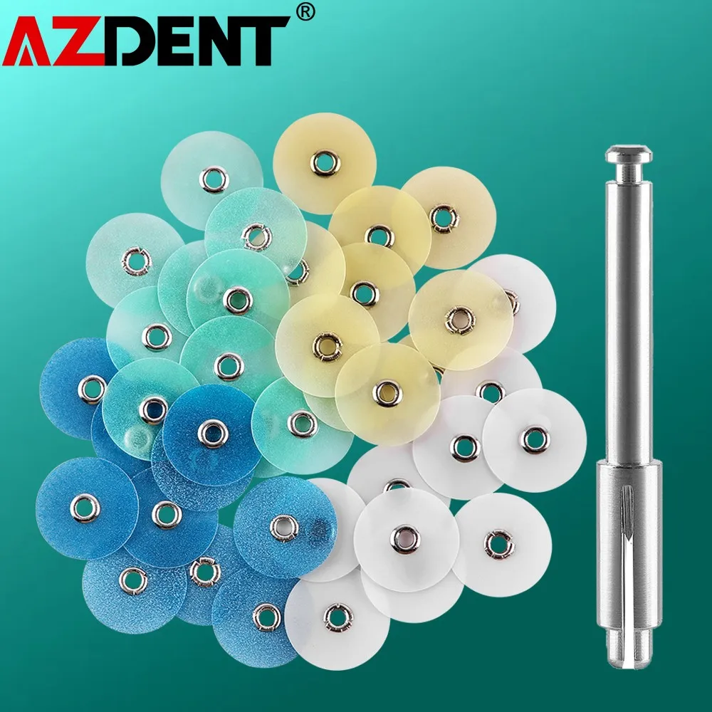 (Cant Be Autoclaved ) Azdent Dental Polishing Discs Gross Reduction Contouring Mandrel Dental Consumables Stripes