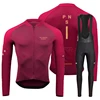 Pns Team Breathable Long Sleeve Cycling Jersey Set Bib Pants Ropa Maillot Ciclismo Bicycle Clothing MTB Bike Uniform Men Clothes 6