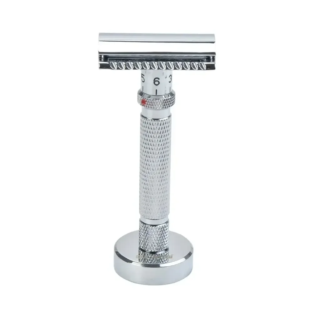 YAQI Lightweight Chrome Color Mens Shaving Safety Razor Stand For Portable Travel Durability Aluminum Minimalism Razor Stand