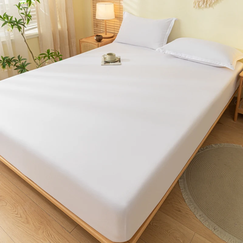 Luxurious Soft Cotton Fitted Bed Sheet with Elastic Band - Premium Mattress Cover