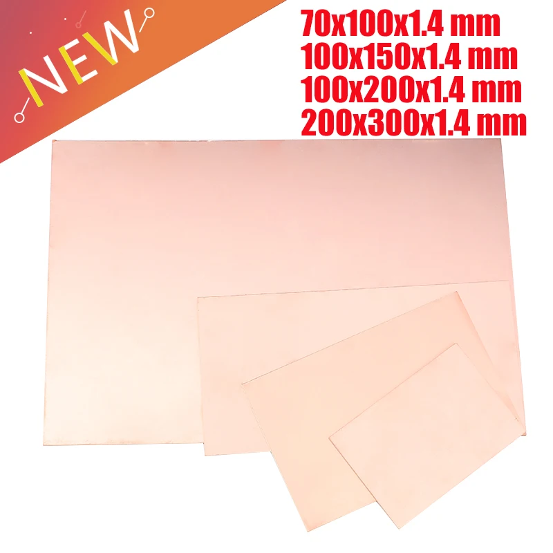 Lot 5 Plaques PCB Cuivre Simple Face 300x200mm - Bakélite 1.5mm Pour Prototypage
