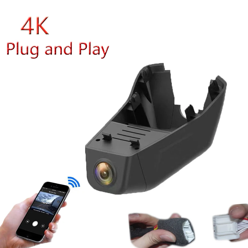 

4K Plug And Play Car Video Recorder Wifi DVR DashCam Camera For Volvo S60 B3 B4 B5 High Version V60 2023 2024 Night Vision