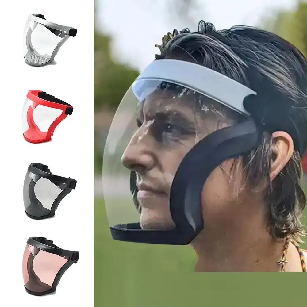 Face shield mask Protection Mask Splashproof Transparent Facial Protector FaceMask Protective Outdoor Safety Head Cover Work Protection