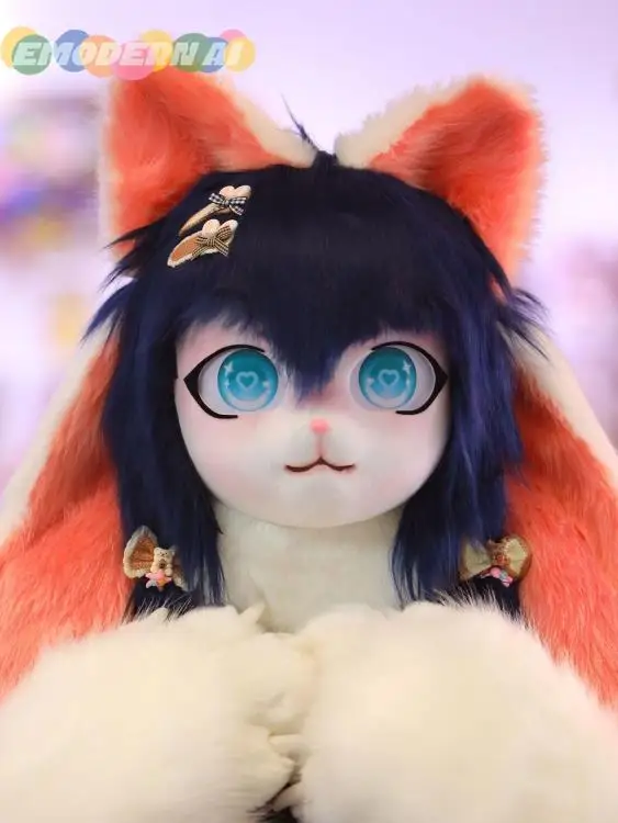 Fursuit Kigurumi Furry Headsets Cosplay Costumes Comiket Furries Rubbit Doll Cat Comiket Furries Doll costumes Animal