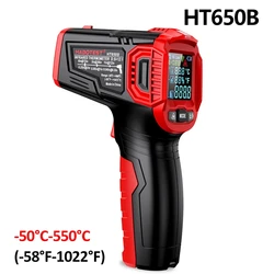 Advanced Infrared Thermometer with LCD Display and Weather Station Functionality (HT650B)