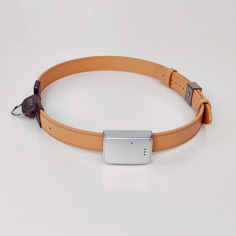 4G WiFi AGPS LBS AI Leather GPS Tracker with Password Lock Pet Dog Cat Tracking Collar Locator Positioning Anti-Lost 2 Way Talk