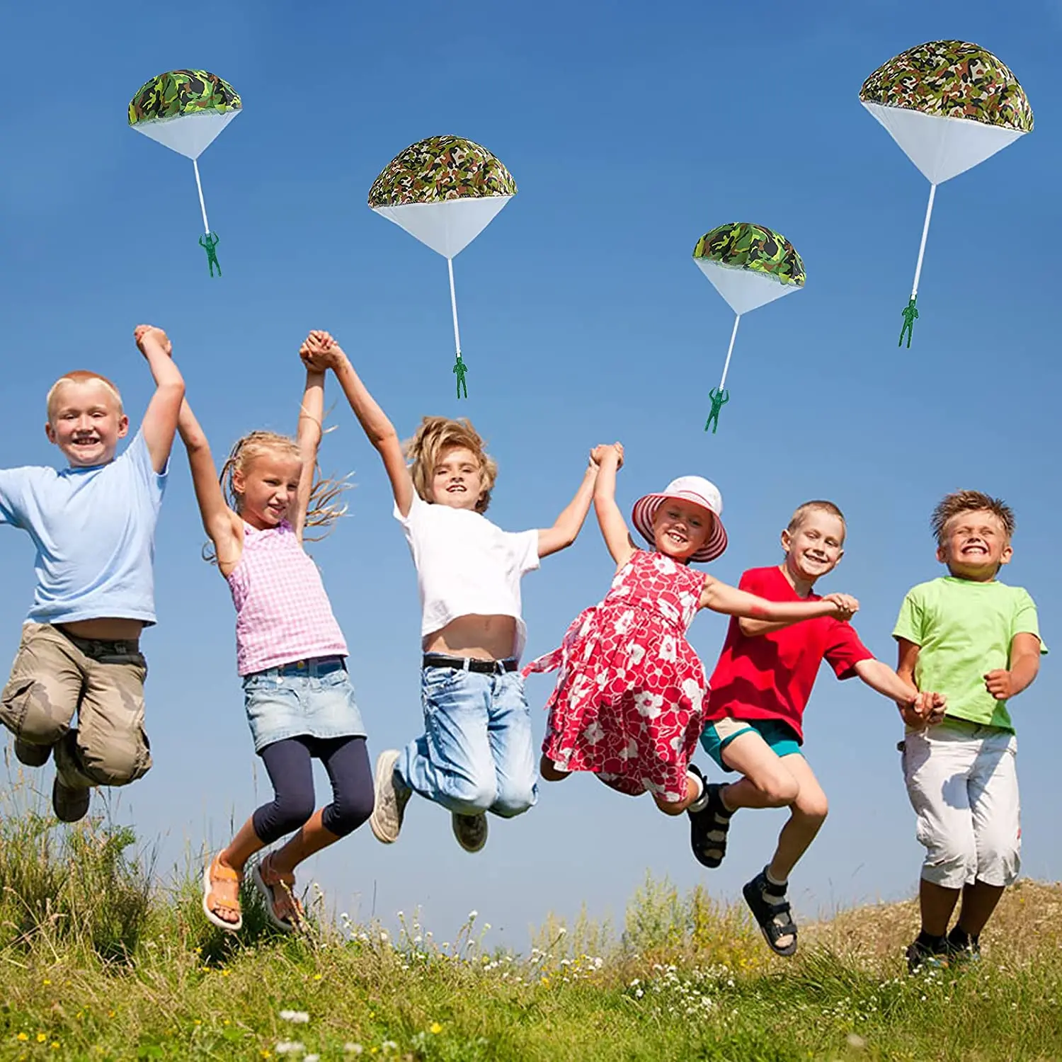 Hand Throwing Mini Soldier Parachute 2 Hand Throwing Mini Soldier Parachute 2