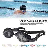 Swimming Goggles Waterproof Ergonomic Design Adjustable With Nose Pad Protective Silicone Summer Fog-Proof Swimming Goggles 1