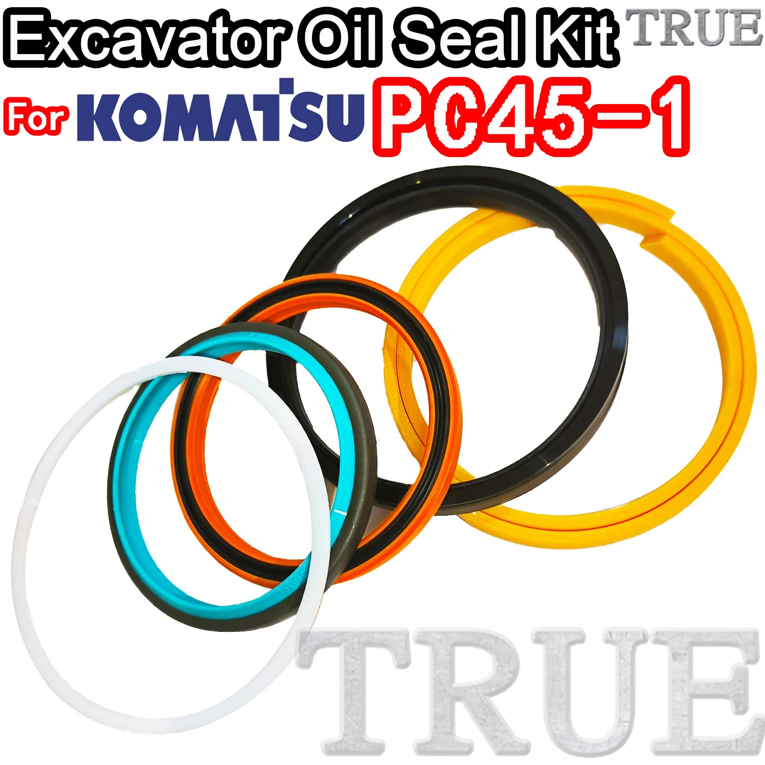 

For KOMATSU PC45-1 Excavator Oil Seals Kit Repair Bushing FKM High Quality Hit VLE ZENOAH Control Pilot Valve Blade TRAVEL BOOM