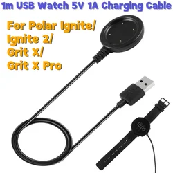 Compact 1m Charging Adapter and Cable for Smart Watch Accessories