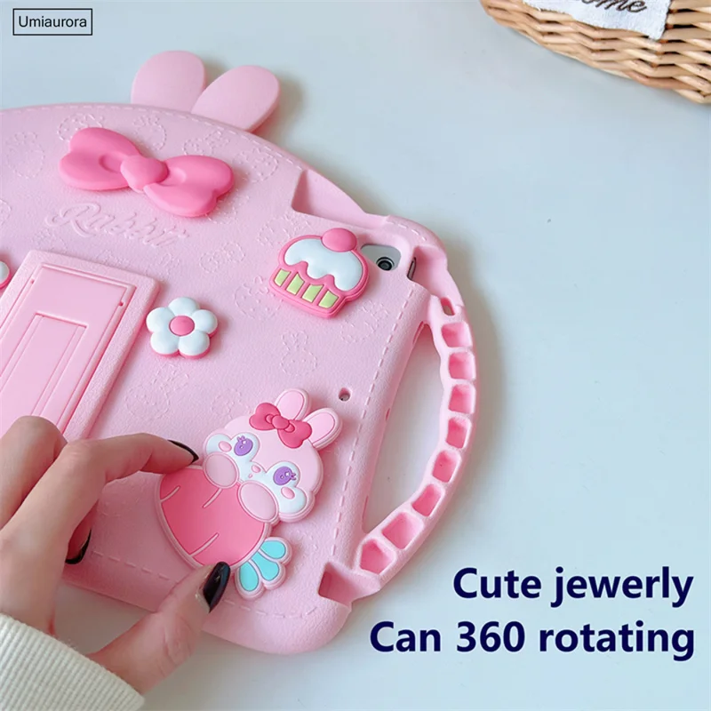 Cartoon Kids Silicone Handle Stand Cover