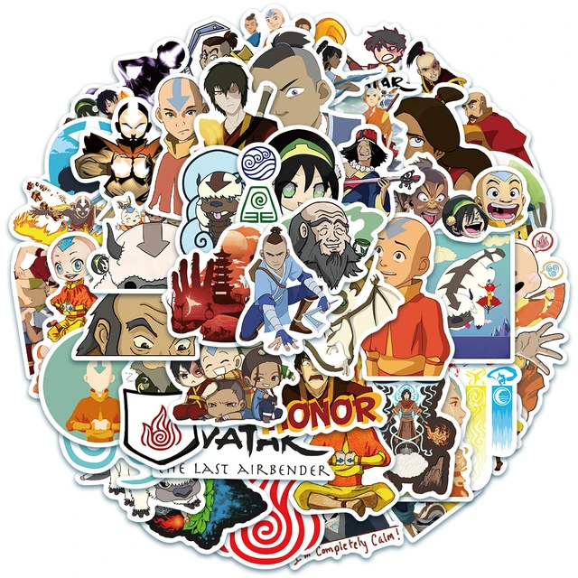 Avatar The Last Airbender Anime Stickers: 10/30/50pcs Stickers