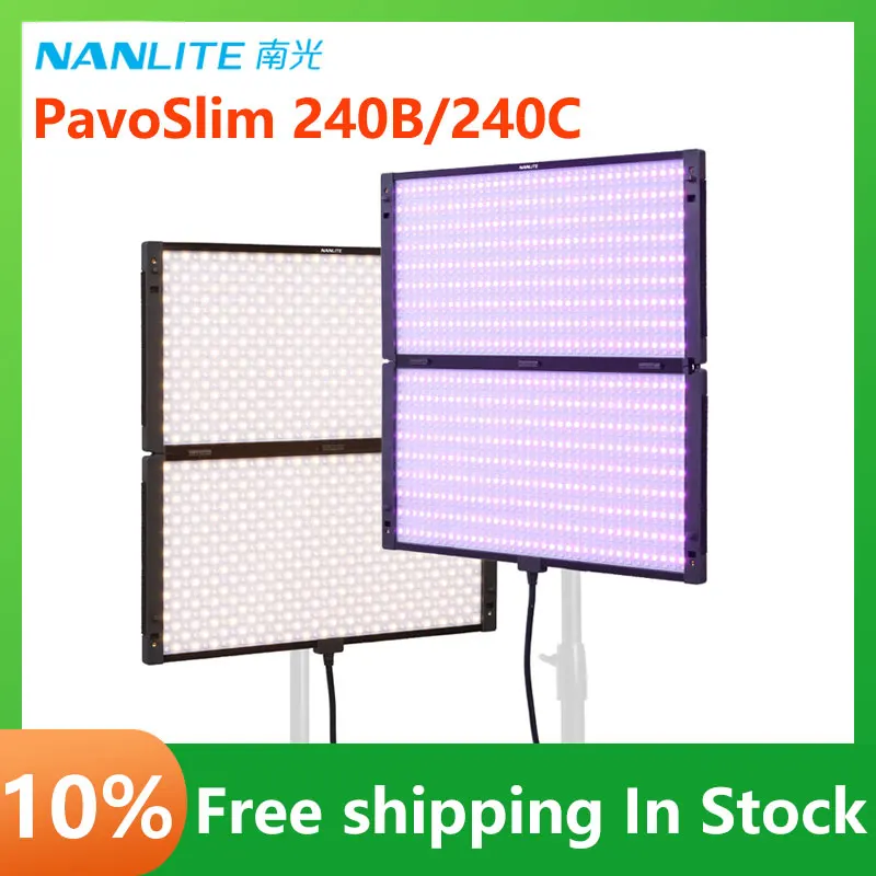 

Nanlite павослим 240B/240C, полный цвет, светильник 2700-7500K, тонкая панель, фотография, живая потоковая студия, фотография