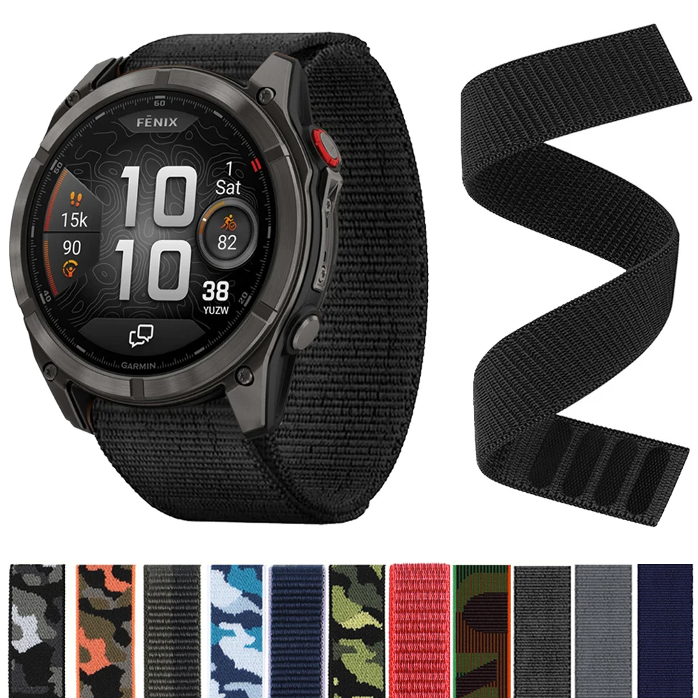 Ultralight Nylon Hook Loop Strap - 22mm/26mm Watch Band