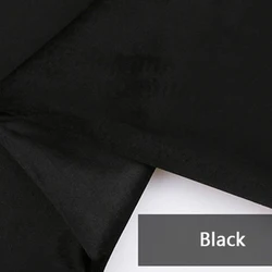 Velvet Fabric - 14 Vibrant Colors for DIY Sewing, Home Textiles, and Decor (Black)