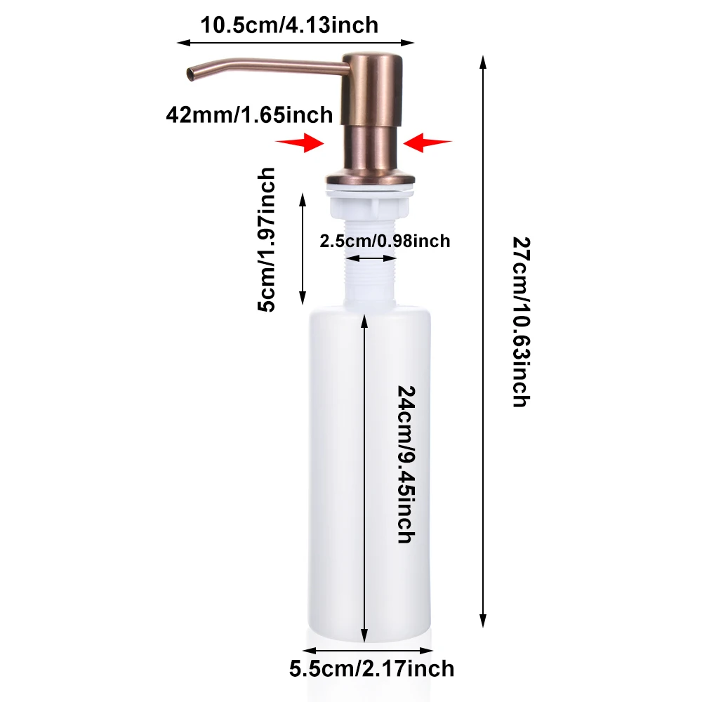 Kitchen Sink Soap Dispenser Lotion Storage Bottle Detergent Liquid Hand Wash Pump Stainless Steel Lotion Storage Bottle Supplies 3