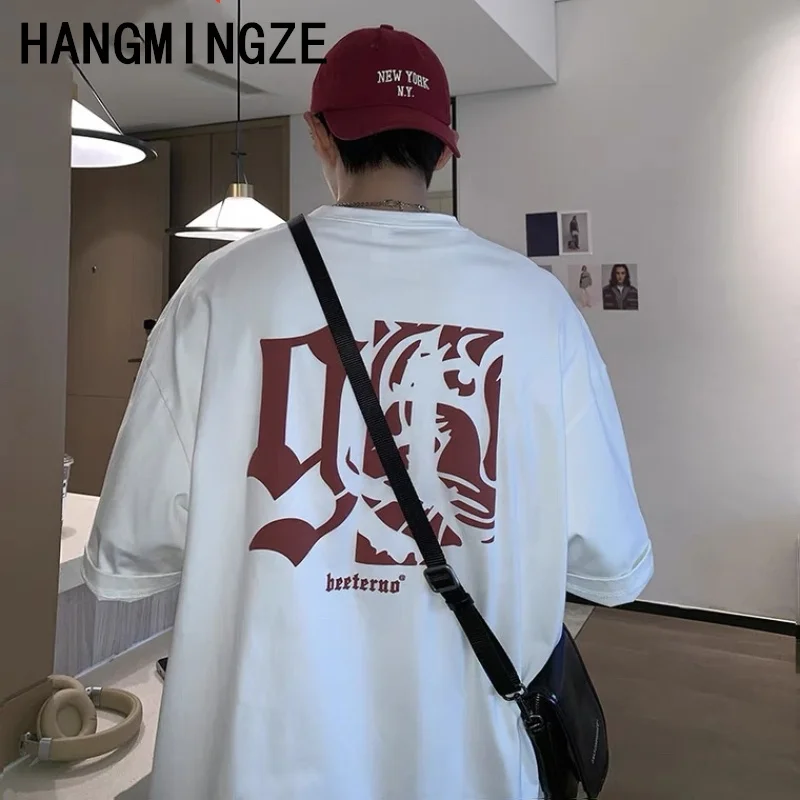 

Summer Letter Printed Oversized T-Shirt Men Hip Hop Fashion Tshirt Y2K Streetwear Breathable Tees 2024 New Casual
