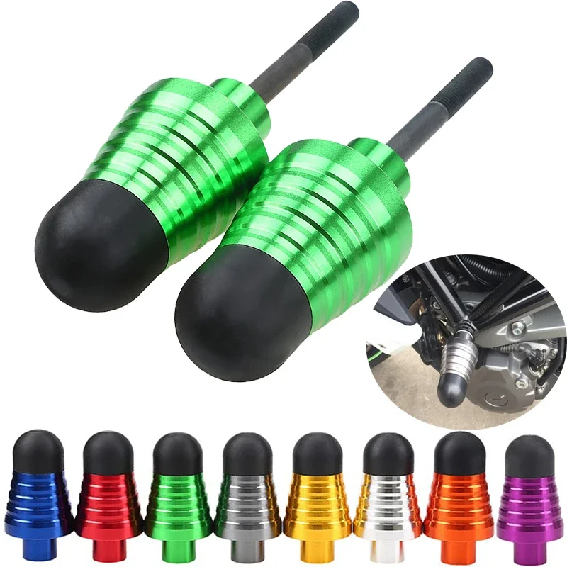 

1 Pair Aluminum Universal Motorcycle Frame Slider Engine Cover Anti Crash Caps Pad Protector Handguards For Honda Yamaha Suzuki