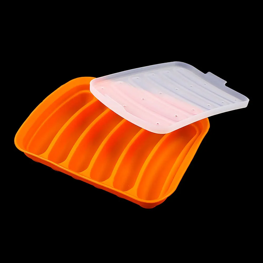 DIY Silicone Sausage Mold with Lid for Baby Food and Hot Dog Making