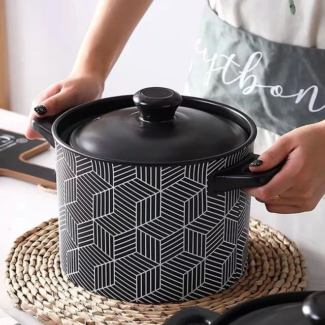 Home 6l Clay Pot For Cooking Stone Pot Cooking Pot High Temperature Ceramic  Cookware Soup Pot Casserole Pots And Pans Gas Cooker - Casseroles &  Ishinabes - AliExpress