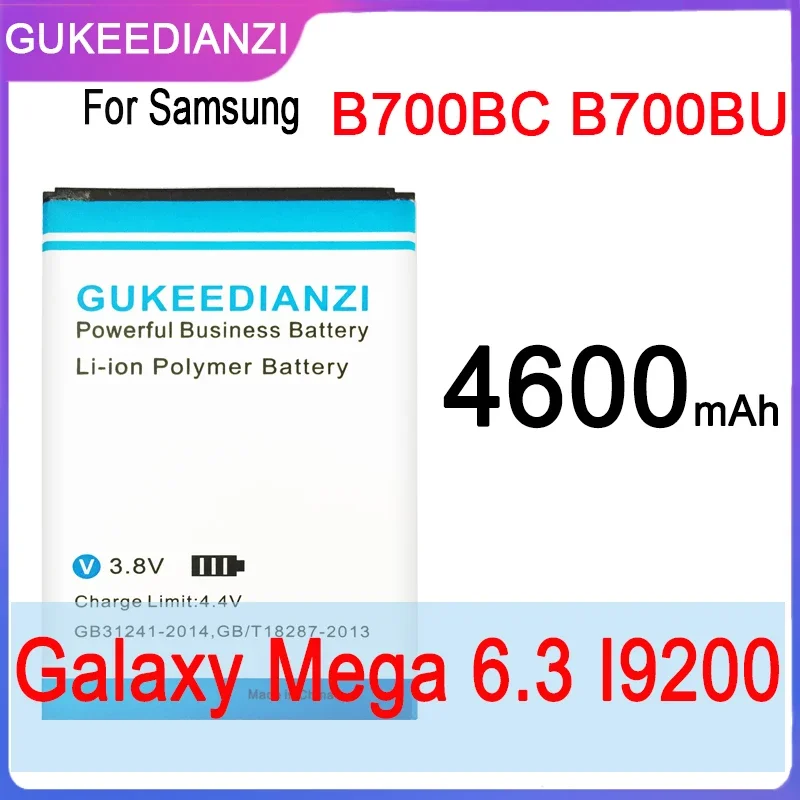 B700Bc B700Bu 4600Mah Batteria Del Telefono Cellulare Per Samsung Galaxy Mega 6.3 Gt I9200 I9208 I9205 I9202 Batteria Ai Polimeri Di Litio Batteria