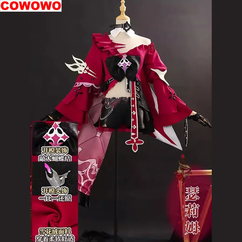 

COWOWO Honkai Impact 3rd Thelema Game Suit Lovely Uniform Cosplay Costume Halloween Carnival Party Role Play Outfit Women