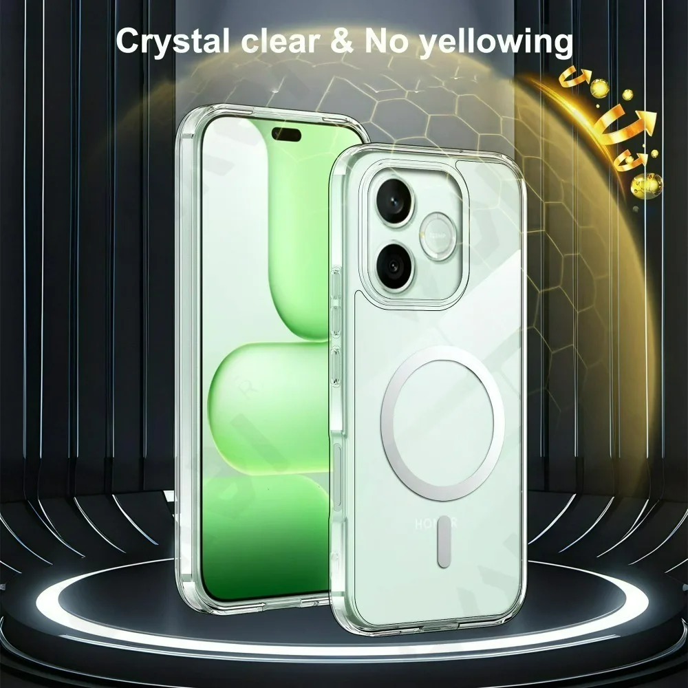 Magnetic Crystal Clear Protective Case with Magsafe Transparent Cover