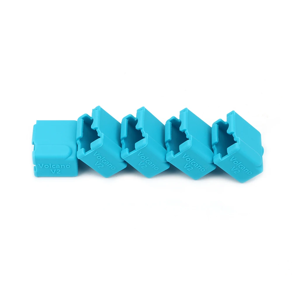 1/2/4pcs 3D Printer Part Volcano V2 Silicone Sock Cover Blue For H59 Volcano Heated Block J-head Hotend Bowden/Direct Extruder