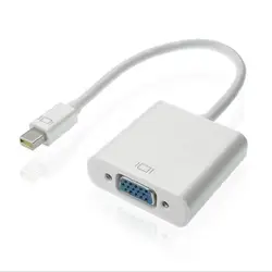Compact Mini DisplayPort to VGA Adapter Cable (WHITE)