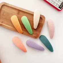 

New Korean Cotton-filled Three-dimensional Spring Color Wild Girl Large Bb Clip Fresh and Sweet Color Hairpin Hair Accessories
