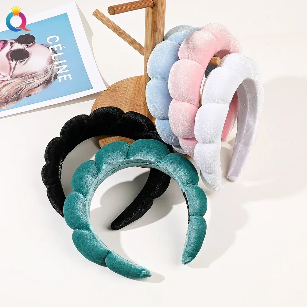 Luxurious Spa Headband for Women – Plush, Ultra-Soft and Versatile Hairband for Skincare, Yoga, and Facial Treatments