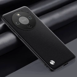 Shockproof Silicone Bumper Phone Case Back Cover for Honor X9c Smart (Carbon Black)