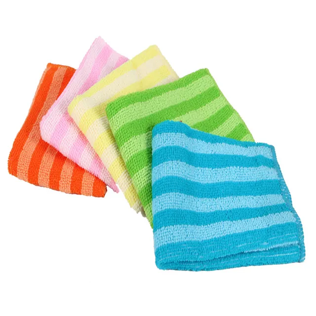 5Db Edények Mosása Rongyok Dupla Rongyos Tisztításához Üveghez Konyhai Törülköző Mosószövet, Pamut Törülközők - Image 3
