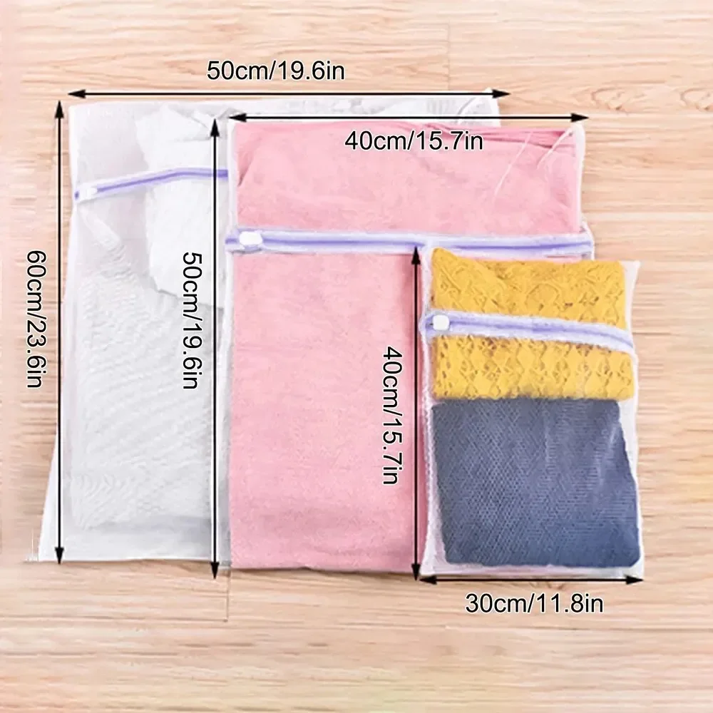 Mesh Three-Piece Set Of Classified Machine Special 1Set Of 3 Zipper Purple Fine Clothes WashingCare Bag