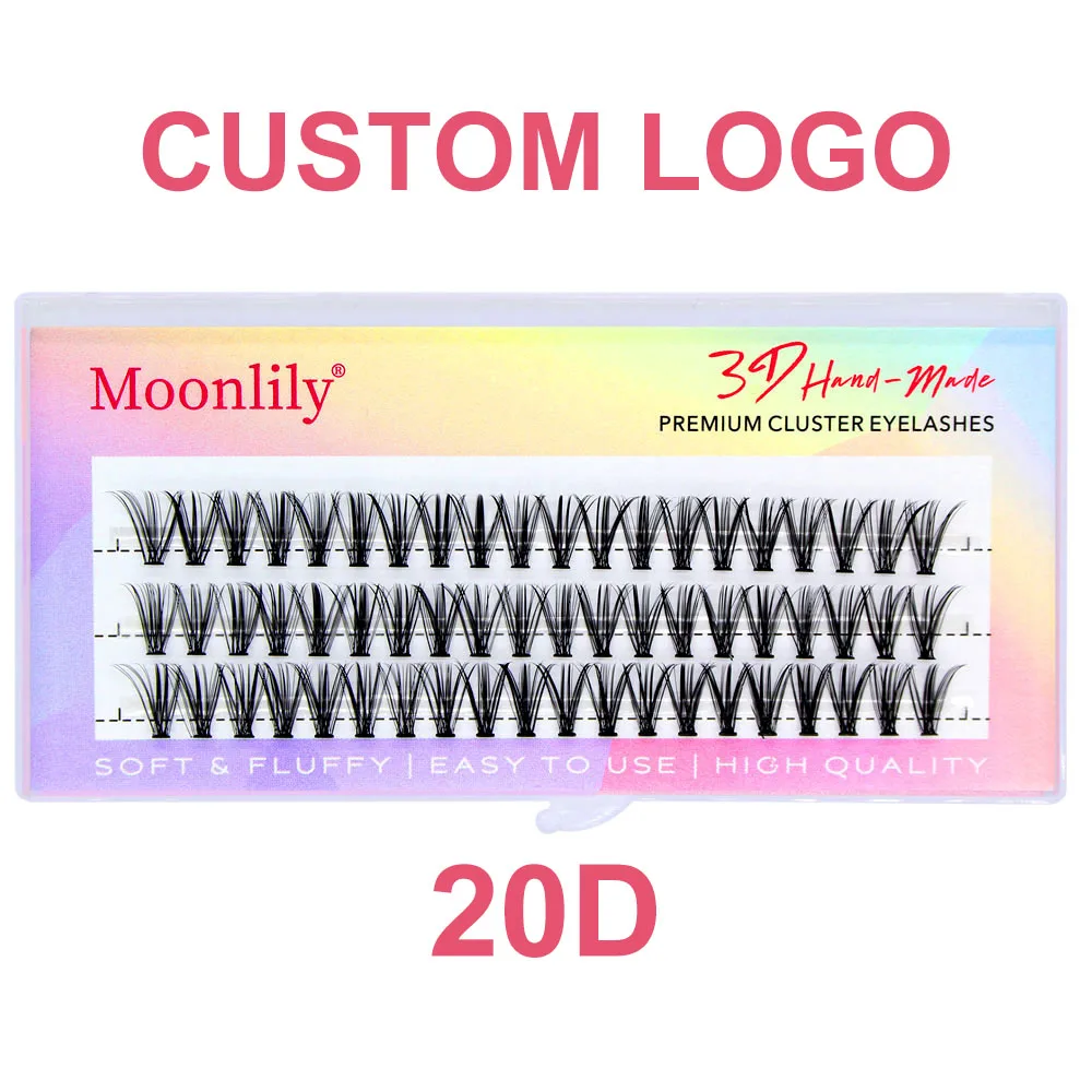 A1 Custom LOGO 20D/30D/40D/50D/60D/80D/100D/200D High Quality Silk Eyelashes Customized Private Personal Brand Individual Lashes 4