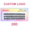 A1 Custom LOGO 20D/30D/40D/50D/60D/80D/100D/200D High Quality Silk Eyelashes Customized Private Personal Brand Individual Lashes 4