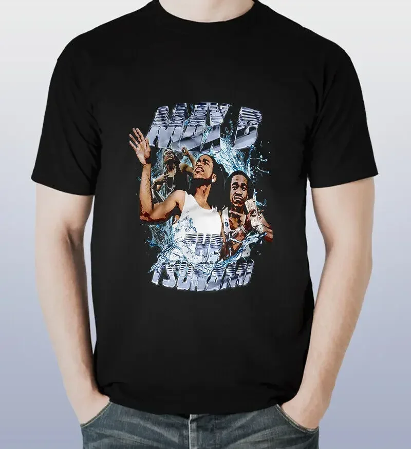 Camiseta negra de manga larga o corta, camisa de manga larga o corta, estilo Hip Hop, THE dawair MAX B