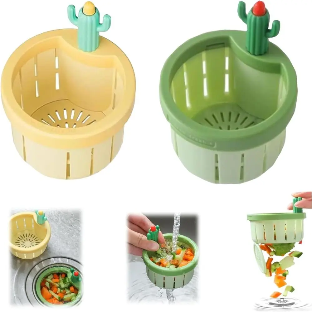 Description Picture 4 of itemLeakage-proof Cactus Kitchen Sink Drain Strainer Easy Cleaning Sink Drain Basket Food Waste Catcher for Kitchen Bathroom Drains