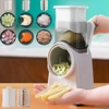 3 in 1 Multifunctional Vegetable Cutter Shredders Roller Hand Crank Potatoes Cucumbers Radishes Vegetable Slicer With Stainless 1
