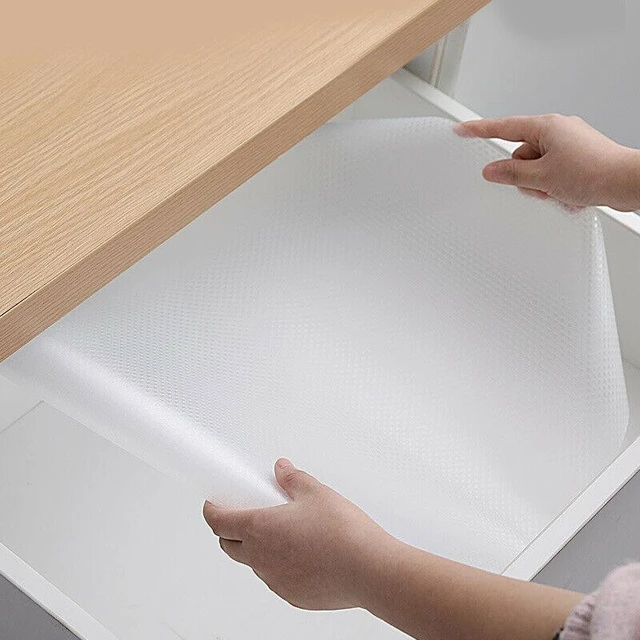 Self-Adhesive Kitchen Drawer Paper Thickened Oil-Proof Stickers Cabinet Mat  Closet Placemats Cuttable Cupboards Shelves Liner