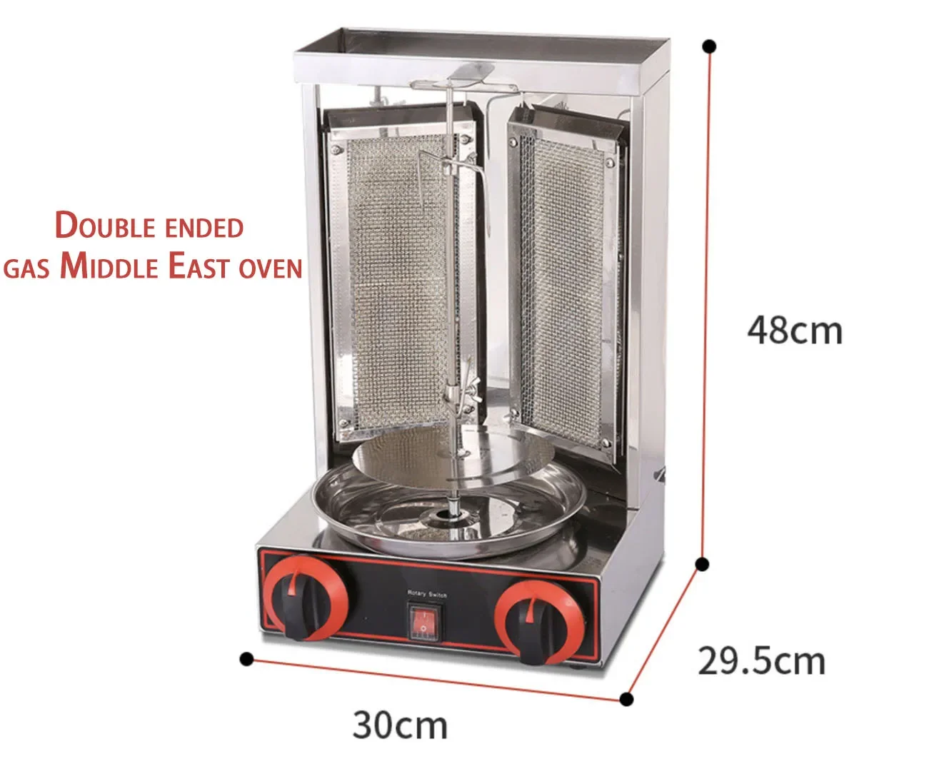 Commercial Automatic Barbecue Grill Machine Gas Rotisserie Rotary Barbecue Doner Kebab Equipment 5