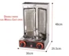 Commercial Automatic Barbecue Grill Machine Gas Rotisserie Rotary Barbecue Doner Kebab Equipment 5