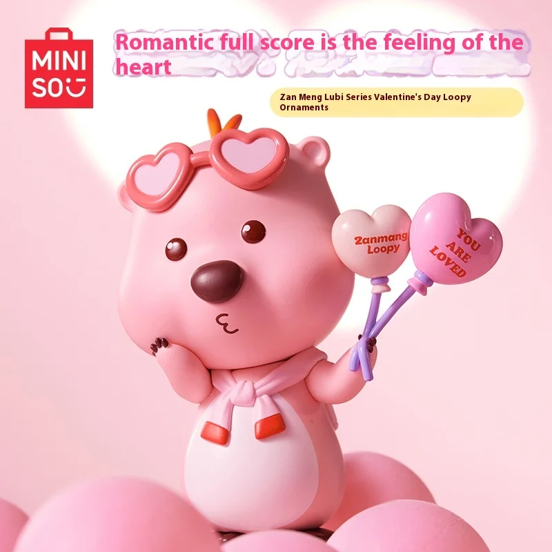 

Оригинальная серия Miniso Loopy, модель на День святого Валентина, милые Мультяшные аниме украшения, аксессуары, креативные подарки, игрушки, подарки
