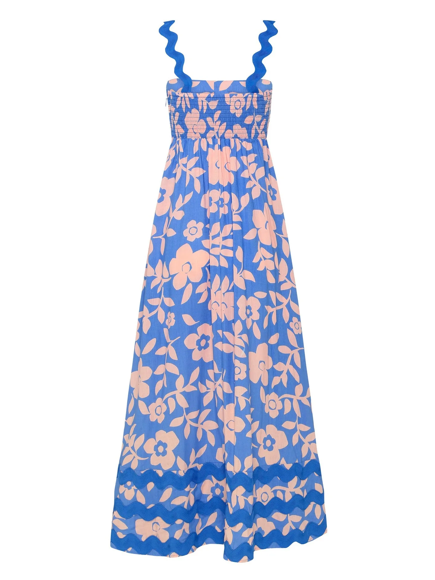 Bohemian Summer Printed A-line Long Dress Sexy Backless Holiday Beach Spaghetti Strap Dresses For Women Maxi Vestidos Para Mujer