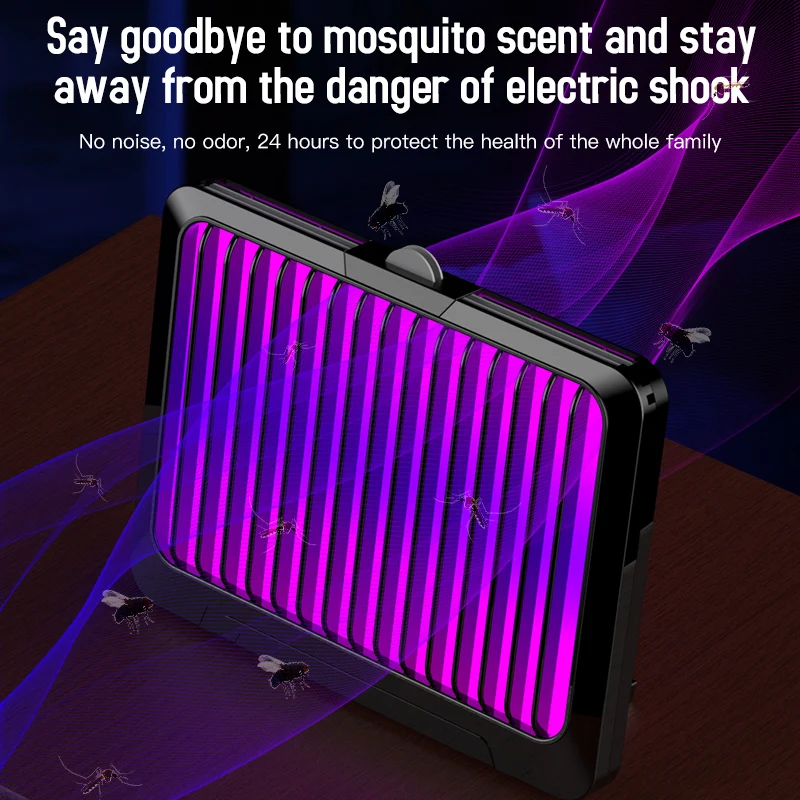 Mosquito Fly Lure Trap USB Repellent Light Uv Attractant Fly Trap Lndoor Moths Zapper Lamp Mosquito Sticker Bug Killer