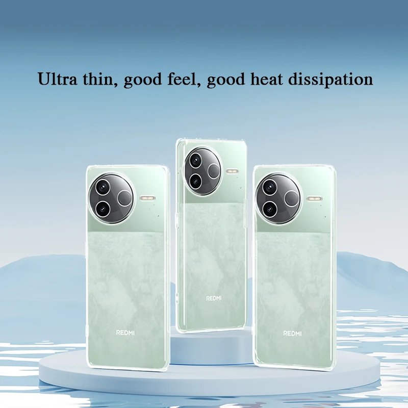 Crystal Clear Ultra-Thin Soft Silicone Phone Case - Simple and Sleek Design