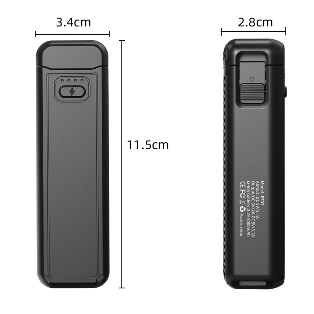 5000mAh Battery Handle For DJI Osmo Pocket 3 Handheld Power Bank TYPE-C Charging Action Camera Charging Handle for Osmo Pocket 3