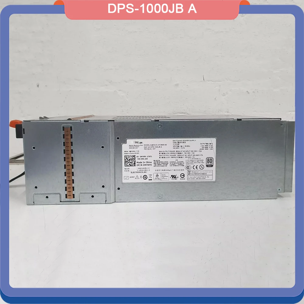 For DELL PS4100 PS6100 SC200 SC220 1080W Server Power Supply MYNPK 0MYNPK D1080E S0 DPS 1000JB