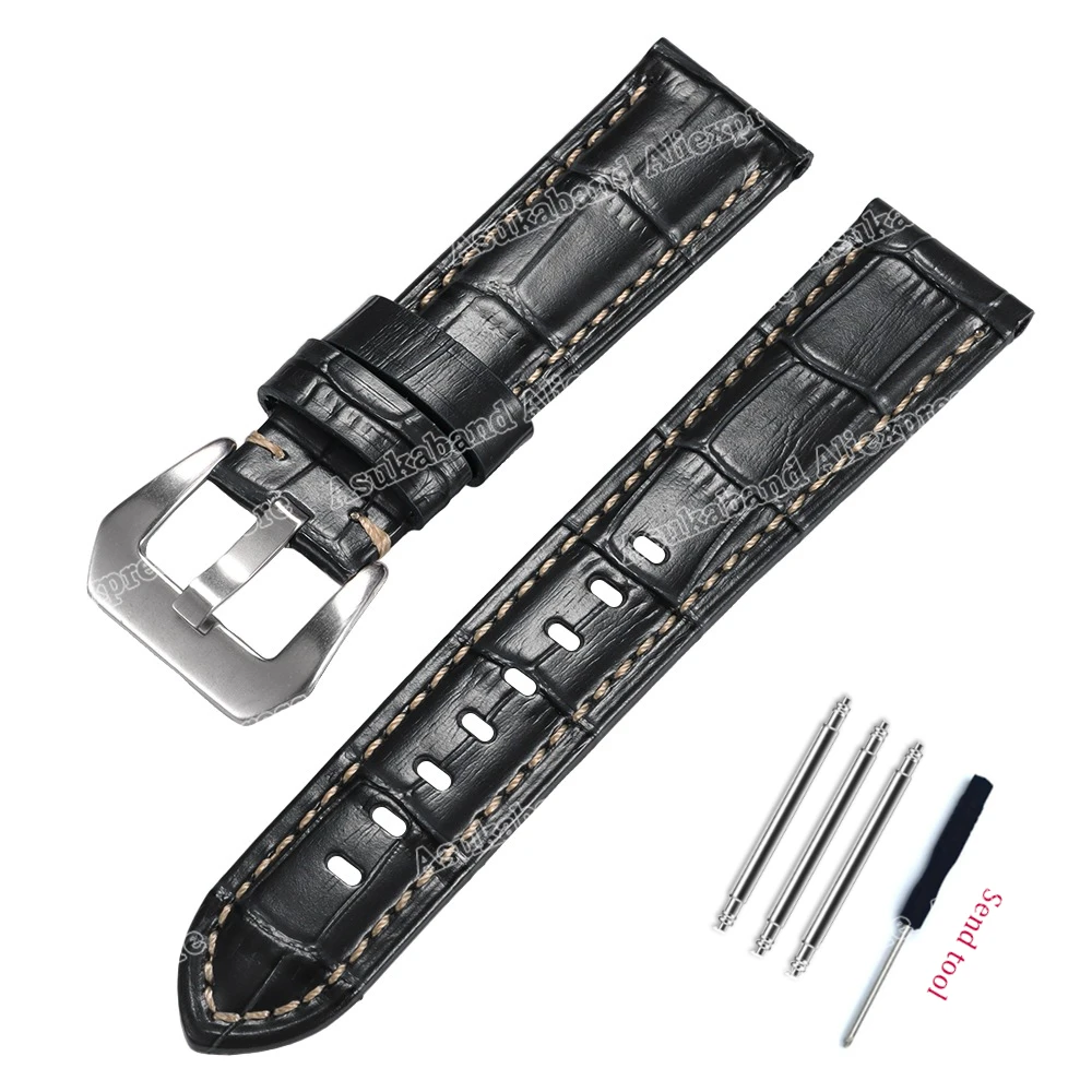 Elegant Leather Watch Band - Premium Strap for Timeless Style (Multiple Sizes Available)